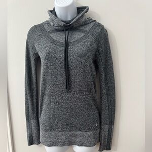 Under Armour Threadborne HeatGear Funnel Neck Tunic Gray XS Seamless